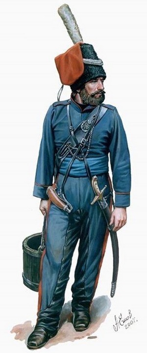 Канонир Донской артиллерии 1812 г. форма
