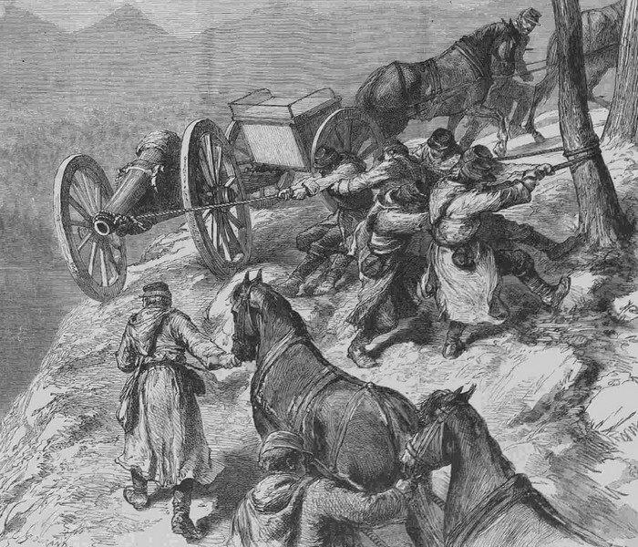 Военные действия на Балканах 1877-1878 рисунок