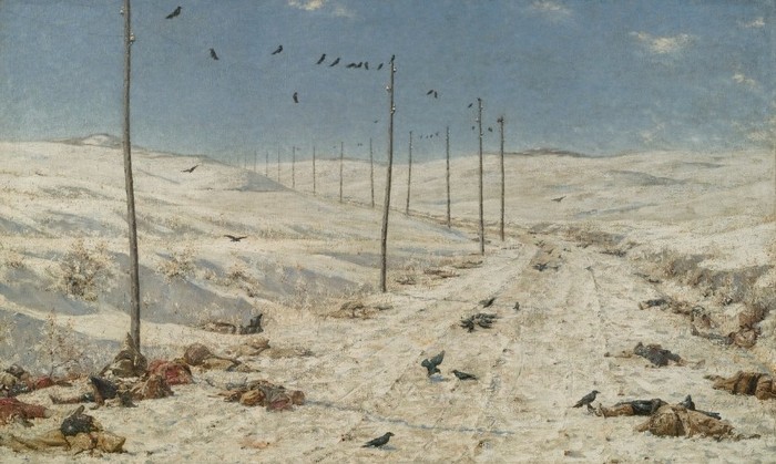 Переход через Балканы зимой, картины В. В. Верещагина