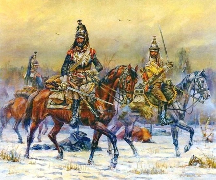 Французская армия в боях на реке Березине, картины