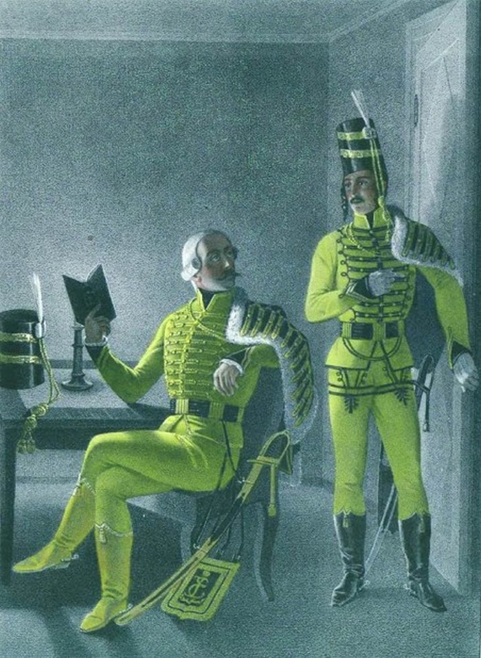 Форма Харьковского гусарского полка 1775-1783 гг., штаб-офицер