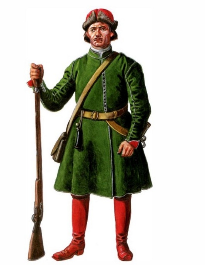 Форма гвардии Петра 1 в битве при Нарве