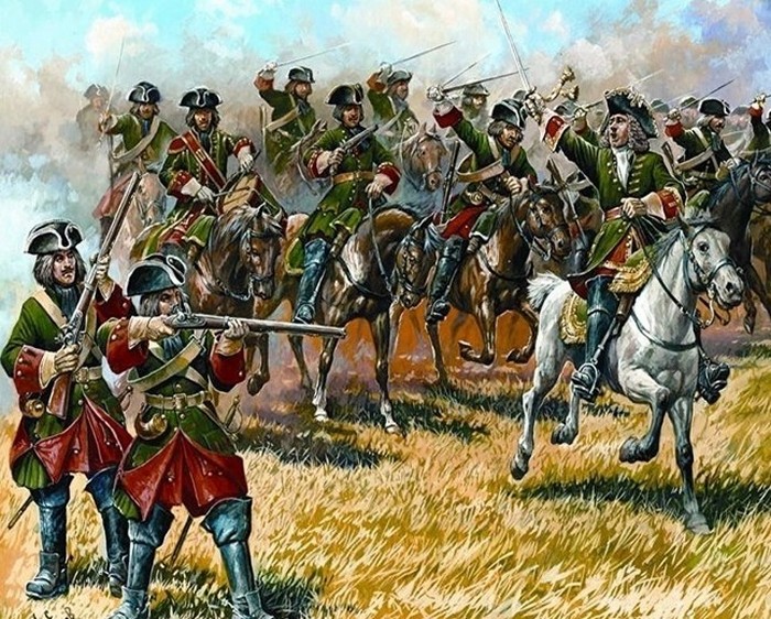 Драгунская конница Петра 1 форма образца 1705 г.