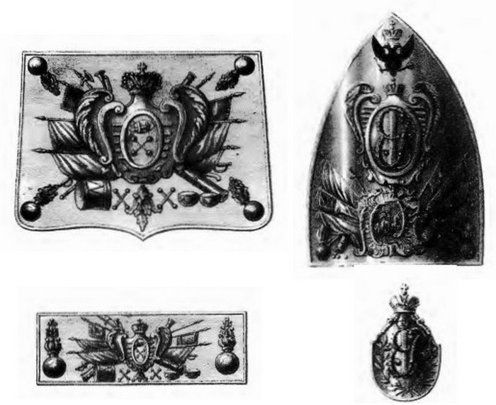 Бляхи на гренадерку, сума, подсумок, Семилетняя война 1756-1763 гг.