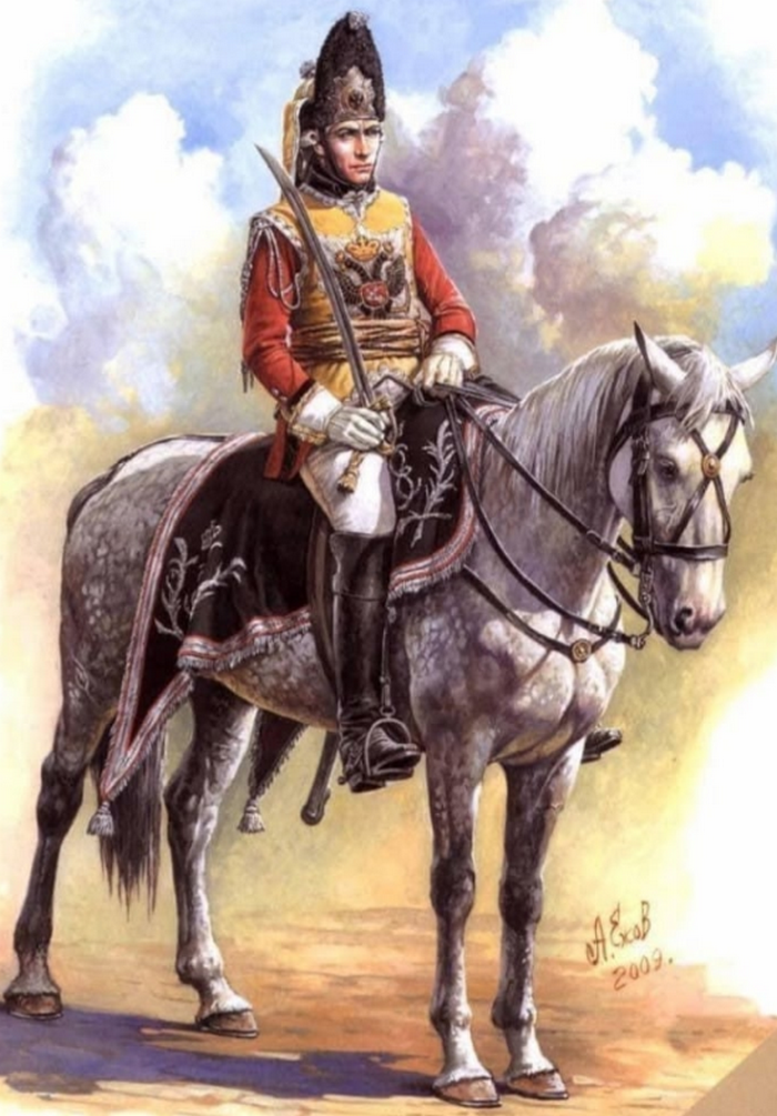 Форма обер-офицера Кирасирского князя Потёмкина полка, 1790-1792 гг