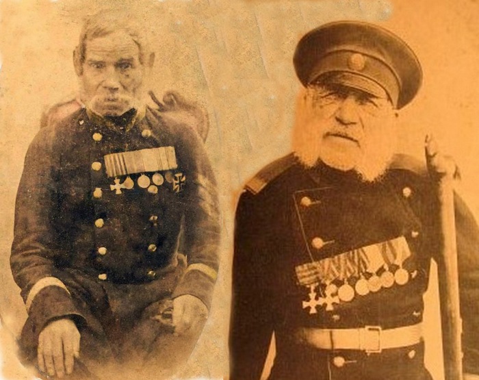 Фото чинов Царской армии с наградами