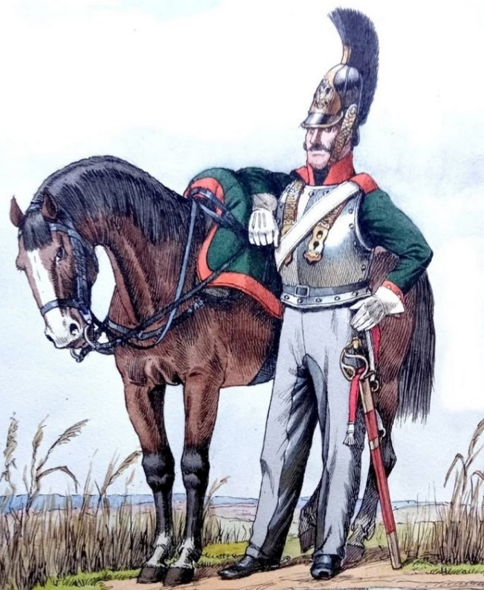 Форма рядового Псковского драгунского полка, 1812 г.