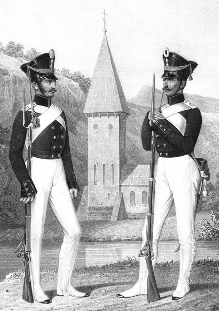 Форма пионерных и саперных полков 1812 г.