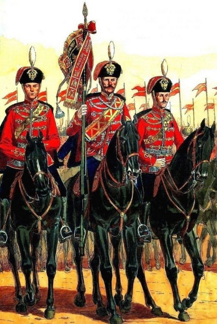 Знамённая группа Изюмского гусарского полка, начало 20 века