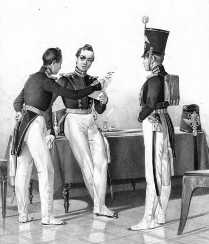 Форма обер-офицеров русской гвардейской пехоты, Турецкая война 1828-1829 гг.