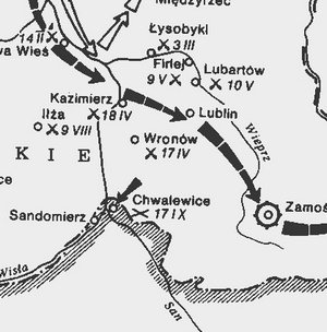 польское восстание 1830-1831 карта