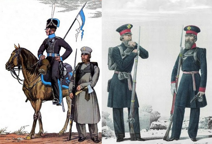 Ратники Санкт-Петербургского ополчения, форма 1812 г., 1813 г., 1814 г.
