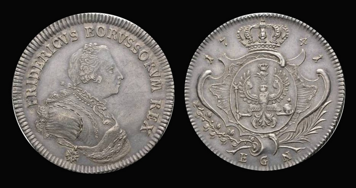 Талер 1741 г. (специесталер) Фридрих II Великий, Пруссия