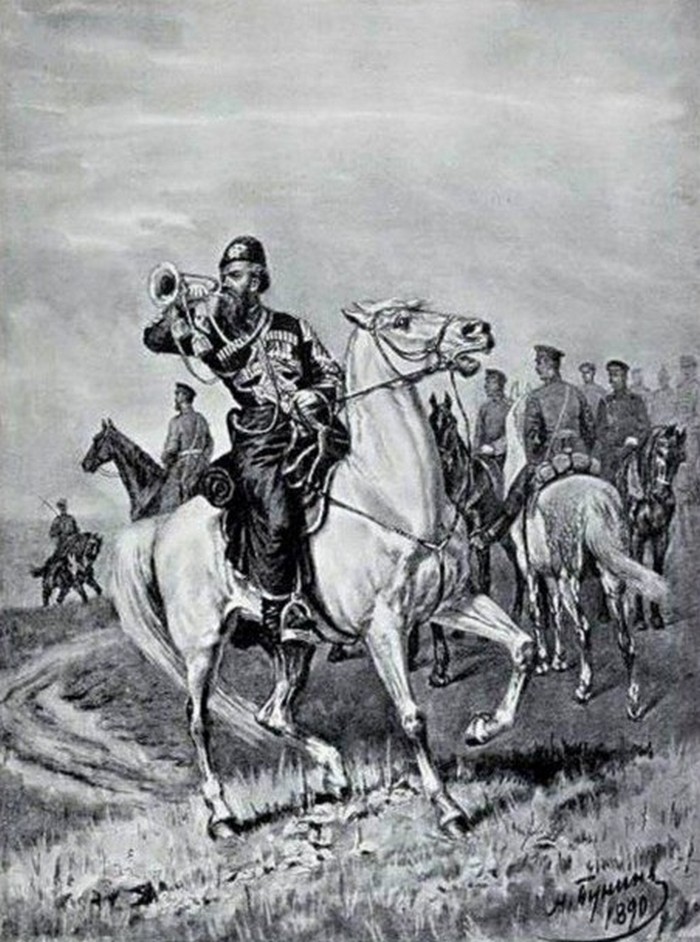 Н. Бунин Русский военный быт, художественный альбом, 1890 г.