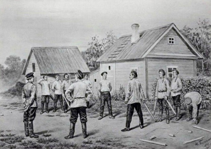 Рисунок, карандаш, русская армия в 19 веке