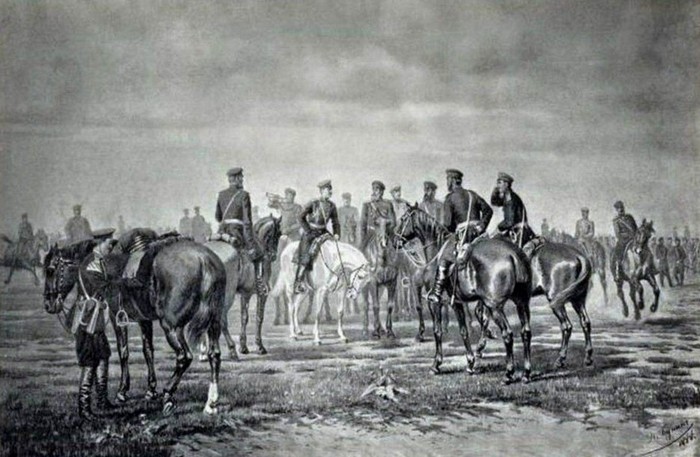 Н. Бунин Русский военный быт, художественный альбом, 1890 г.