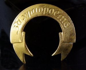 Наградная лента за храбрость на оружие копия