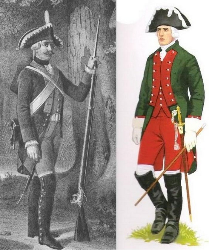 Мундир Тульского пехотного полка 1775 г.