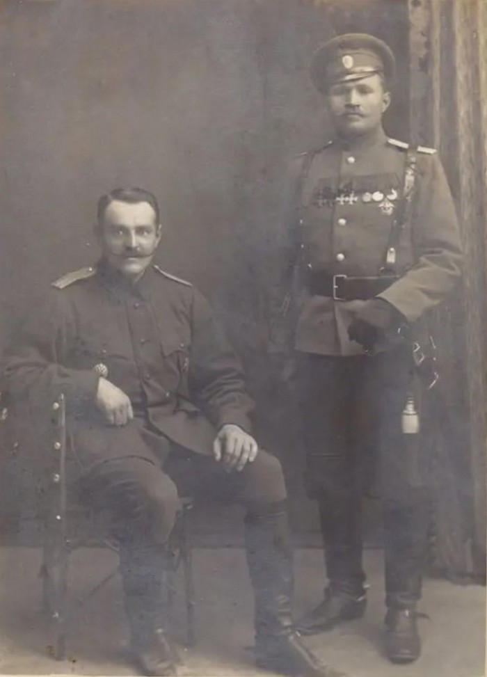 Фото есаулов гвардейских казаков, Первая Мировая война