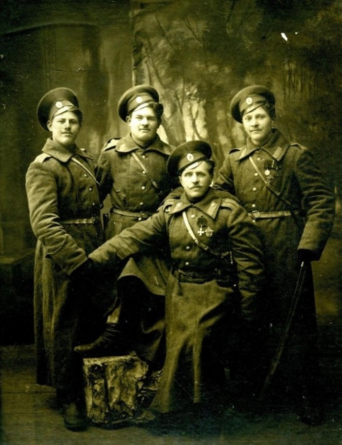Фото нижних чинов гвардейских казаков, Первая Мировая война