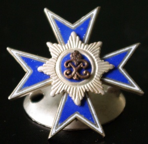 Знак Кирасирского Ея Величества полка, синие кирасиры