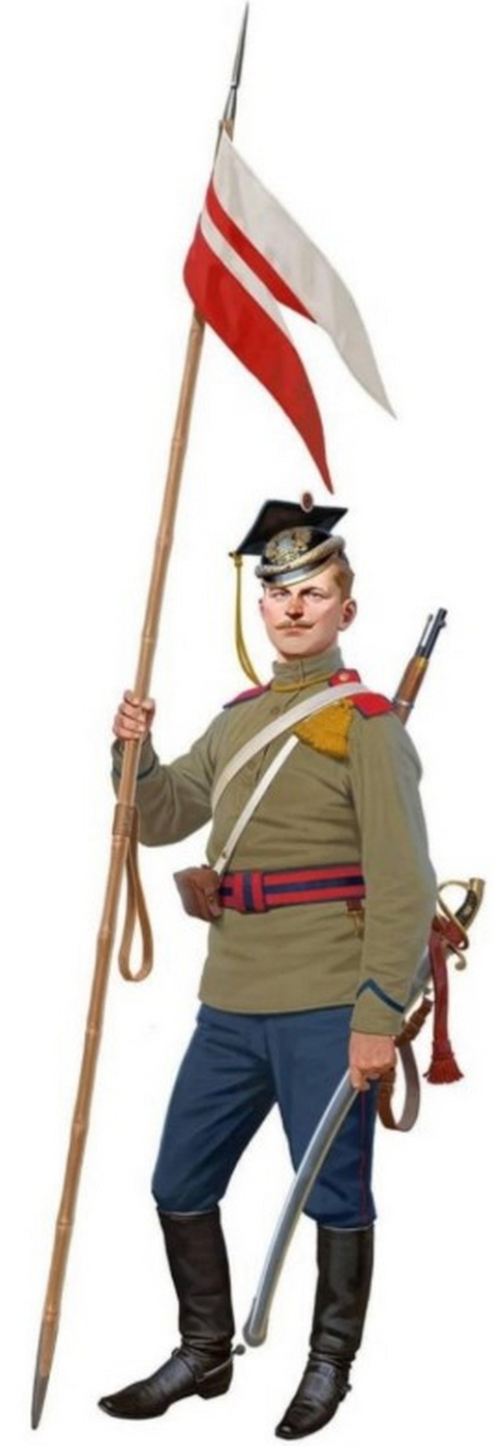 Гвардейские уланы форма, Первая Мировая войны